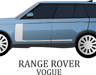 Range rover vogue design in corel draw