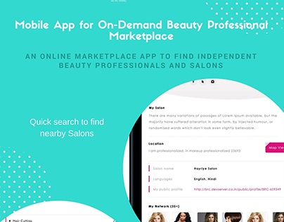On-Demand Beauty Professional Marketplace Mobile App