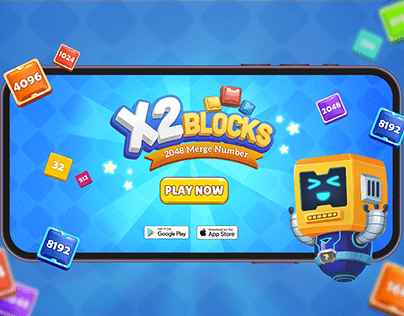 X2 Blocks game UI Design