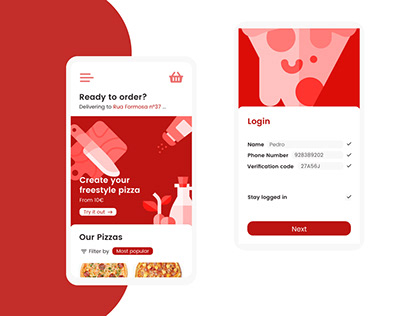 Pizza Delivery App - 24h Challenge / UX/UI