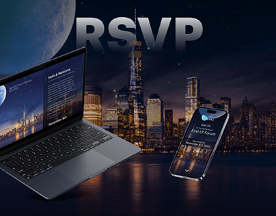 Luxury RSVP webpage design