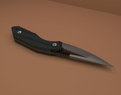 Tactical Skinning Knife 3D Model