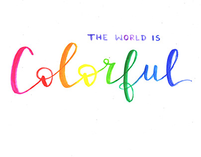 The world is colorful