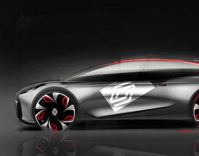 Renault Megane concept design sketch