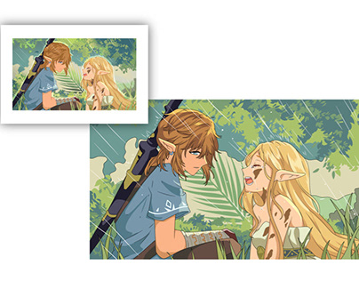 Link and Zelda crying