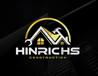 Hinrichs Construction Company Logo Design