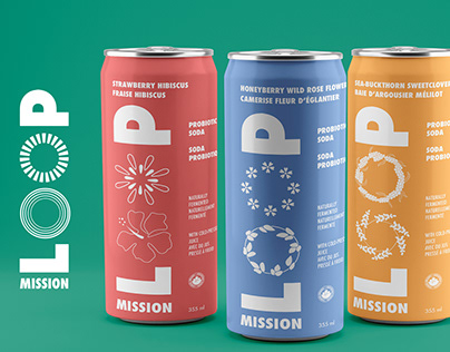 Packaging Probiotic soda - Loop Mission