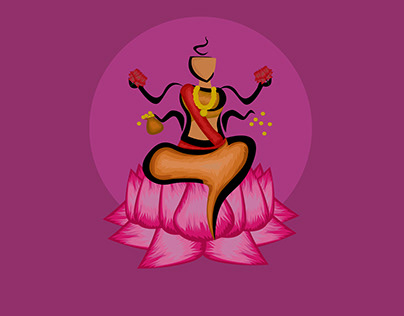 Minimalist Goddess - Devi Lakshmi