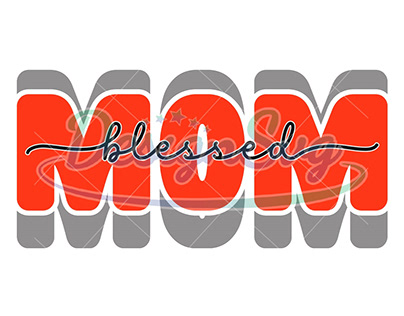 Blessed Mom Retro Mother Day SVG
