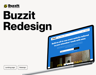 Landing page re-design : Buzzit
