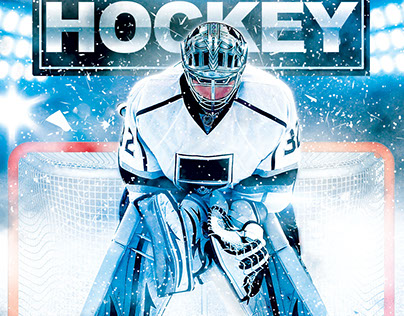 Jun Ice Hockey Stanley Cup Finals PSD Flyer Template