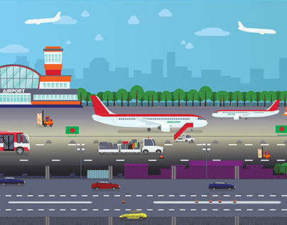 2D ANIMATION AIRPORT