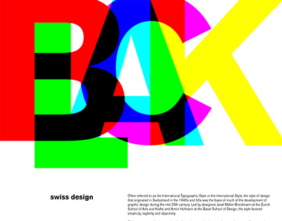 Swiss-style international typographic poster.