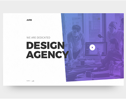 Design Agency Landing Page Web View