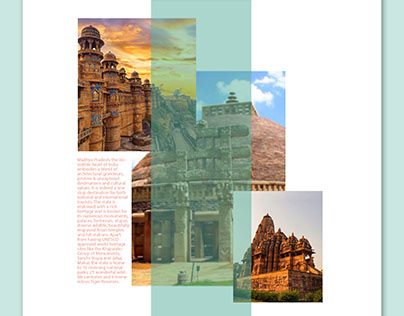 Madhya Pradesh Tourism- Infographic & Web page Design
