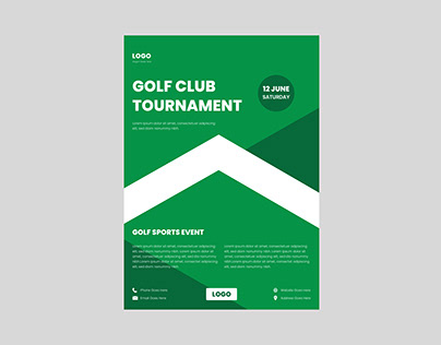 Golf Club Tournament Flyer Design
