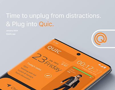 Quic | Connectivity & Digital detox app | UX/UI Design