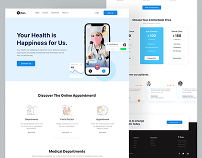 Healthcare Service Website Design