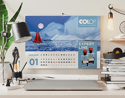 COLOP Romania 2024 Calendar Design