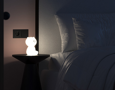 Progect: 3D visualization Bedroom