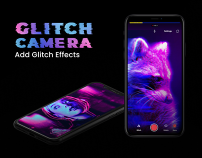 Glitch Camera Mobile App UI/UX