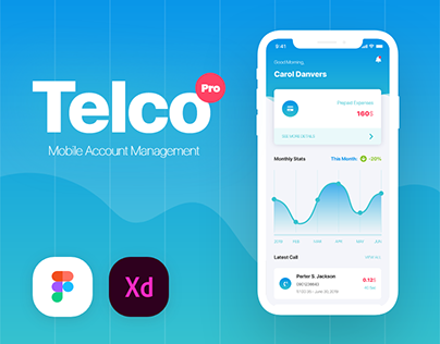 Telco Pro - Mobile Management App UI Kit