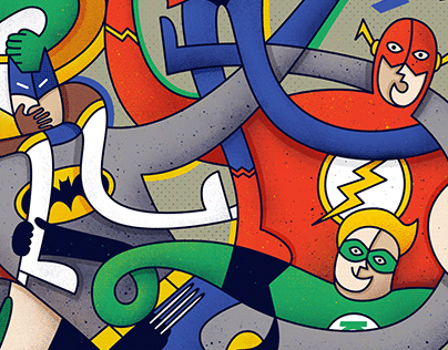 Superheroes Illustration