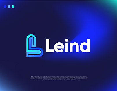 Modern L logo mark for leind