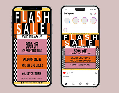 flash sale flyer
