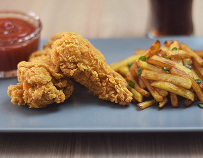 Fried Chicken and French Fries