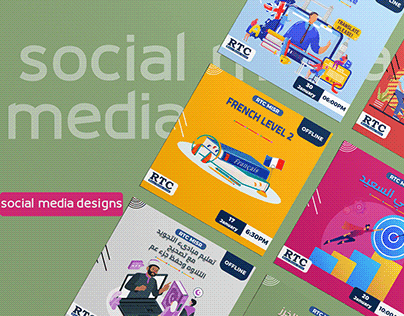 education social media design