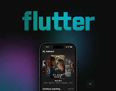Flutter - Video streaming platform (UI/UX design)