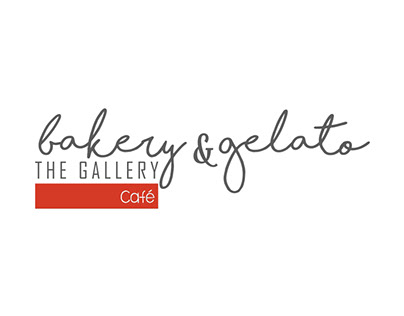 Sign designed for The Gallery Cafe's Bakery & Gelato