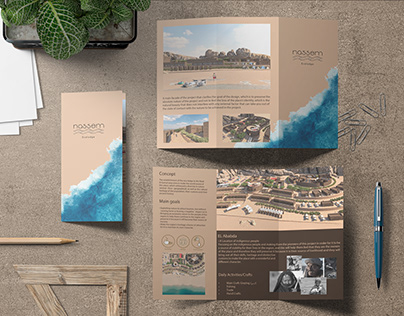 three fold brochure for Nassem Ecolodge
