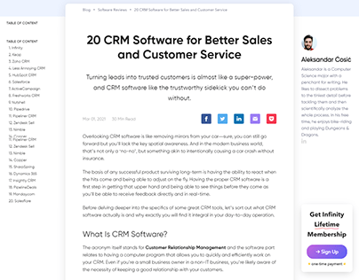 20 CRM Software for Better Sales and Customer Service
