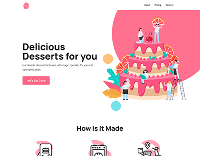 Bakery Portfolio Website UI/UX