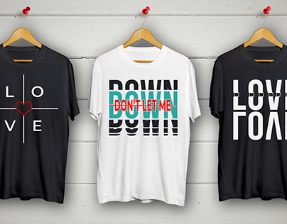 Custom minimalist typography t shirt design
