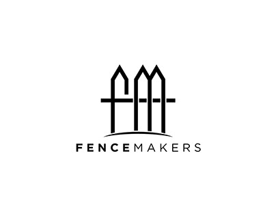Simple logo for FENCE MAKERS