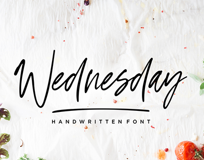 Wednesday Vibes - Handwritten Font