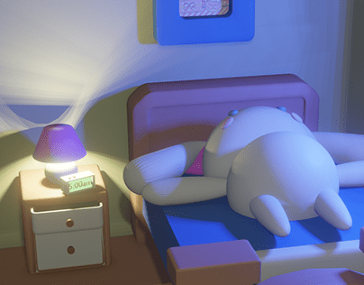 Sleepy Cinnamoroll - Blender Animation