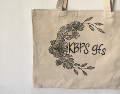 Drawing on a Tote bag