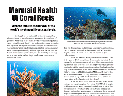 Coral Reefs Magazine Article