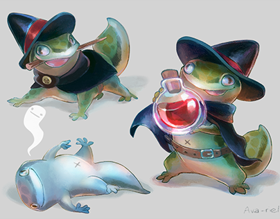 Character Design - Lizard Wizard