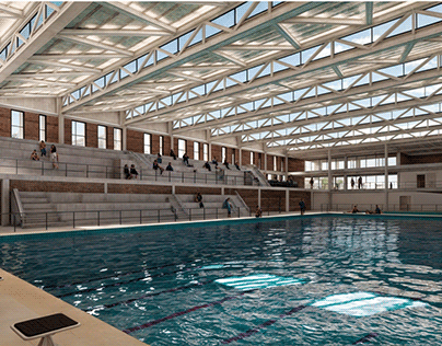 Swimming Pool Sports Park - Final Proyect - 3D Render