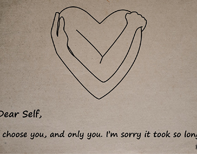 A self—love project on Behance