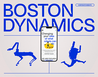 BOSTON DYNAMICS / Corporate redesign website