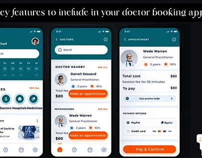 key features to include in your doctor booking app