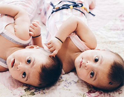 Photoshoot with Twin Babies