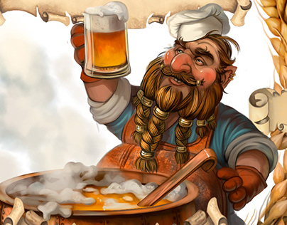 этикетки для пивоварни "Dwarf"
