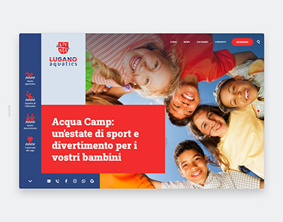 Lugano Aquatics Website (Web Design / Code / UI)